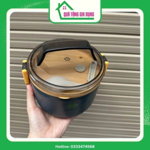 Hộp đựng cơm 1 tầng in logo