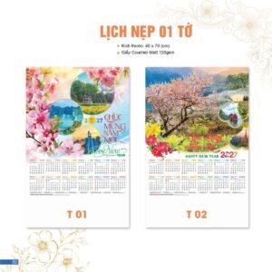 Lịch Bloc 2027 AC Mẫu AC-CATTALOGUEACHAU202730 (45 x 70 cm) Quà Tết Gia Đình Sum Vầy Ý Nghĩa