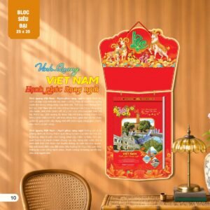 Lịch Bloc Siêu Đại 2027 AH Mẫu AH04 (25 x 35cm) Quà Tết Gia Đình Sum Vầy Ý Nghĩa in logo doanh nghiệp quà tặng Tết tại Quà Tặng Gia Dụng VN