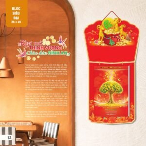 Lịch Bloc Siêu Đại 2027 AH Mẫu AH05 (25 x 35 cm) Quà Tết Gia Đình Sum Vầy Ý Nghĩa in logo doanh nghiệp quà tặng Tết tại Quà Tặng Gia Dụng VN