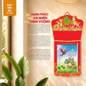 Lịch Bloc Siêu Đại 2027 AH Mẫu AH06 (25 x 35cm) Quà Tết Gia Đình Sum Vầy Ý Nghĩa in logo doanh nghiệp quà tặng Tết tại Quà Tặng Gia Dụng VN
