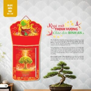 Lịch Bloc Siêu Đại 2027 AH Mẫu AH08 (20 x 30cm) Quà Tết Gia Đình Sum Vầy Ý Nghĩa in logo doanh nghiệp quà tặng Tết tại Quà Tặng Gia Dụng VN