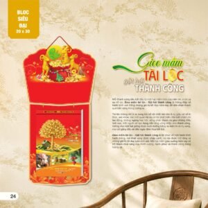 Lịch Bloc Siêu Đại 2027 AH Mẫu AH11 (20 x 30cm) Quà Tết Gia Đình Sum Vầy Ý Nghĩa in logo doanh nghiệp quà tặng Tết tại Quà Tặng Gia Dụng VN