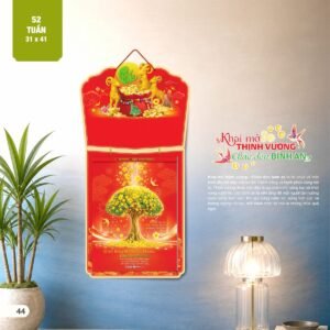 Lịch 52 Tuần 2027 AH Mẫu AH26 (13  x  14 cm) Quà Tết Gia Đình Sum Vầy Ý Nghĩa in logo doanh nghiệp quà tặng Tết tại Quà Tặng Gia Dụng VN