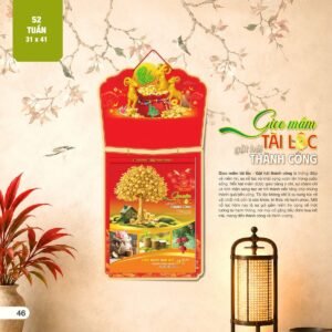 Lịch 52 Tuần 2027 AH Mẫu AH27 (31 x 41 cm) Quà Tết Gia Đình Sum Vầy Ý Nghĩa in logo doanh nghiệp quà tặng Tết tại Quà Tặng Gia Dụng VN
