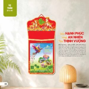 Lịch 52 Tuần 2027 AH Mẫu AH28 (11  x  12 cm) Quà Tết Gia Đình Sum Vầy Ý Nghĩa in logo doanh nghiệp quà tặng Tết tại Quà Tặng Gia Dụng VN