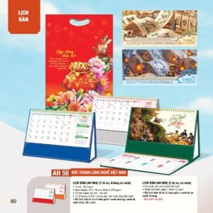 Lịch Bàn Chữ M (Có Note 52 Tuần) 2027 AH Mẫu AH56 (24 x 16cm) Quà Tết Gia Đình Sum Vầy Ý Nghĩa in logo doanh nghiệp quà tặng Tết tại Quà Tặng Gia Dụng VN