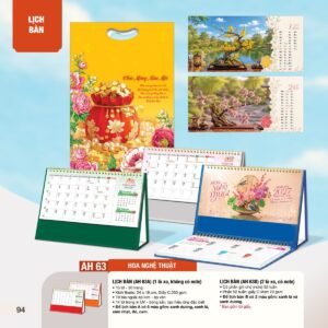 Lịch Bàn Chữ M (Có Note 52 Tuần) 2027 AH Mẫu AH63 (24 x 16cm) Quà Tết Gia Đình Sum Vầy Ý Nghĩa in logo doanh nghiệp quà tặng Tết tại Quà Tặng Gia Dụng VN