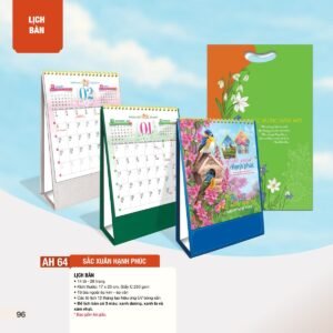 Lịch Để Bàn 2027 AH Mẫu AH64 (12  x  18 cm) Quà Tết Gia Đình Sum Vầy Ý Nghĩa in logo doanh nghiệp quà tặng Tết tại Quà Tặng Gia Dụng VN