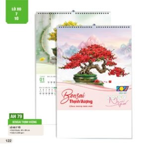 Lịch Treo Tường Lò Xo 7 Tờ 2027 AH Mẫu AH79 (40 x 60cm) Quà Tết Gia Đình Sum Vầy Ý Nghĩa in logo doanh nghiệp quà tặng Tết tại Quà Tặng Gia Dụng VN
