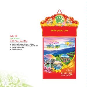 Lịch 52 Tuần 2027 AK Mẫu AK10 (28  x  202 cm) Quà Tết Gia Đình Sum Vầy Ý Nghĩa in logo doanh nghiệp quà tặng Tết tại Quà Tặng Gia Dụng VN