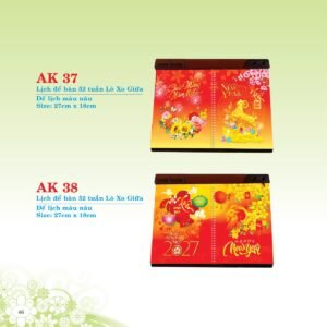 Lịch Để Bàn 2027 AK Mẫu AK40 (16 x 24 cm) Quà Tết Gia Đình Sum Vầy Ý Nghĩa in logo doanh nghiệp quà tặng Tết tại Quà Tặng Gia Dụng VN