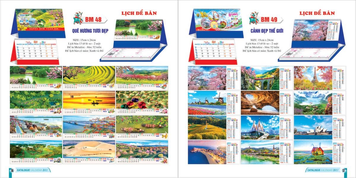Lịch Bloc 2027 Bình Minh BM28 Quà Tết Gia Đình Sum Vầy Ý Nghĩa