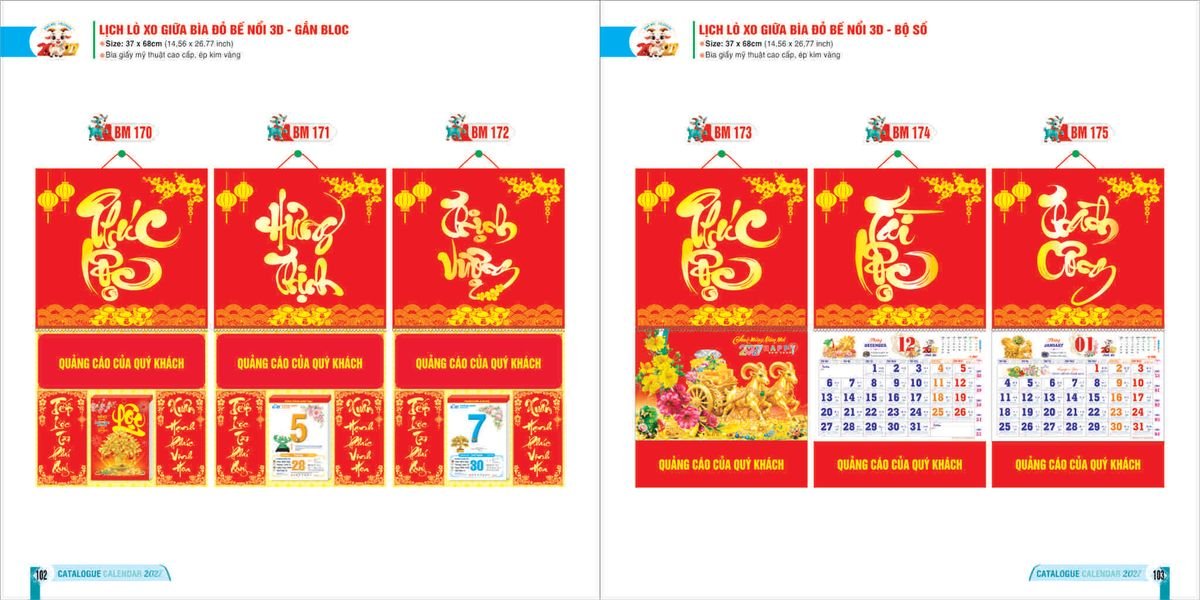 Lịch Bloc 2027 Bình Minh BM51 Quà Tết Gia Đình Sum Vầy Ý Nghĩa