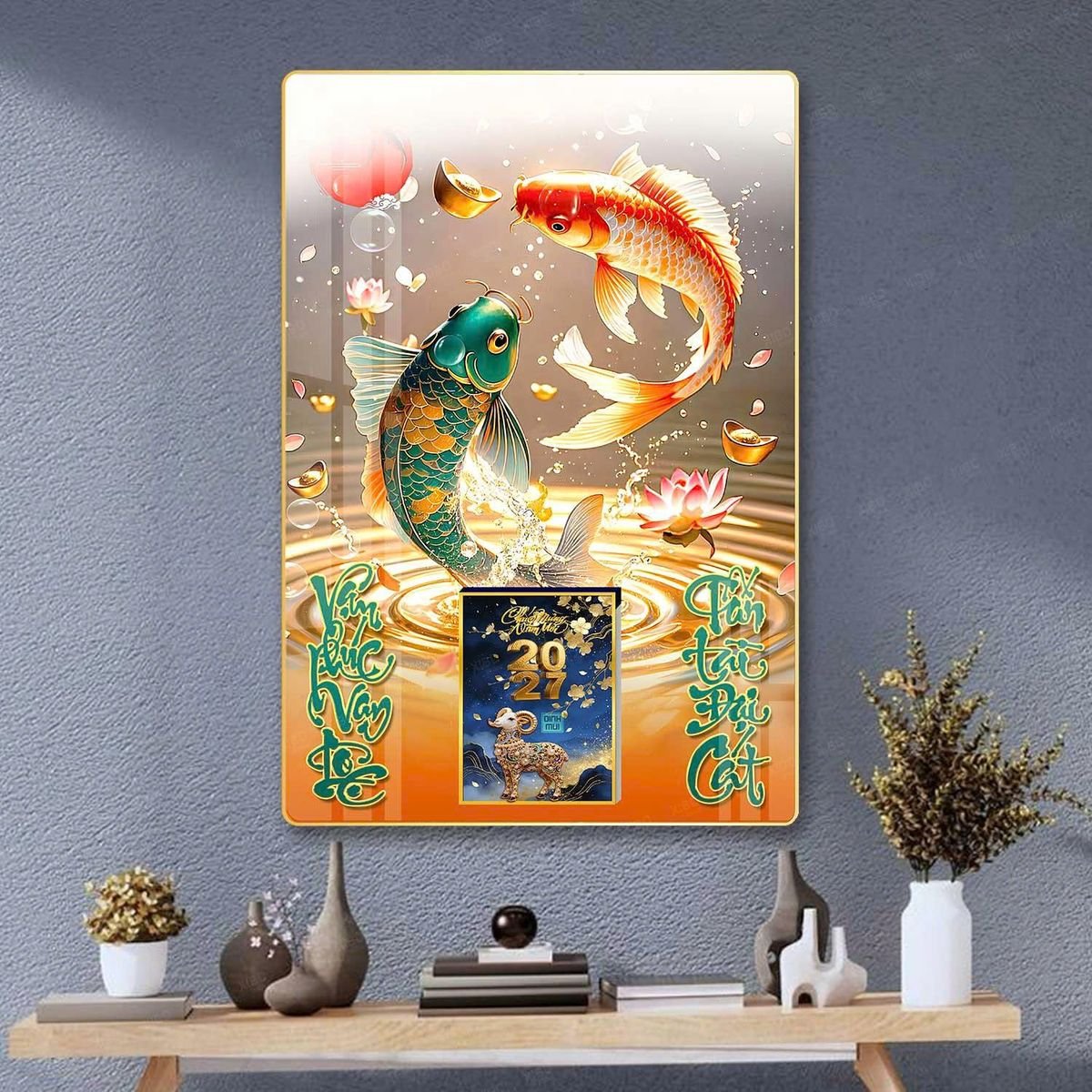Lịch Bìa Lamina 40x60cm Ba Nhất 2027 BN271 Quà Tết Gia Đình Sum Vầy Ý Nghĩa