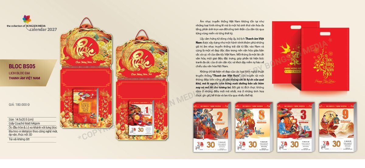 Lịch Bloc Siêu Cực Đại 2027 BS05 Quà Tết Gia Đình Sum Vầy Ý Nghĩa