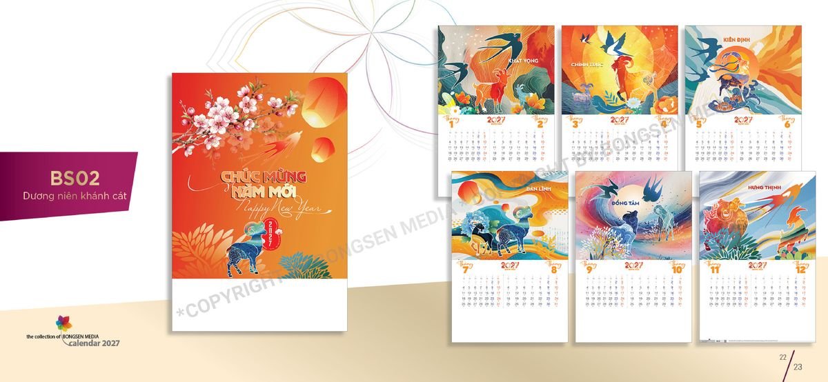 Lịch Bloc Siêu Cực Đại 2027 Bông Sen BS12 Quà Tết Gia Đình Sum Vầy Ý Nghĩa Lịch Bloc Siêu Cực Đại 2027 Bông Sen BS12 Quà Tết Gia Đình Sum Vầy Ý Nghĩa