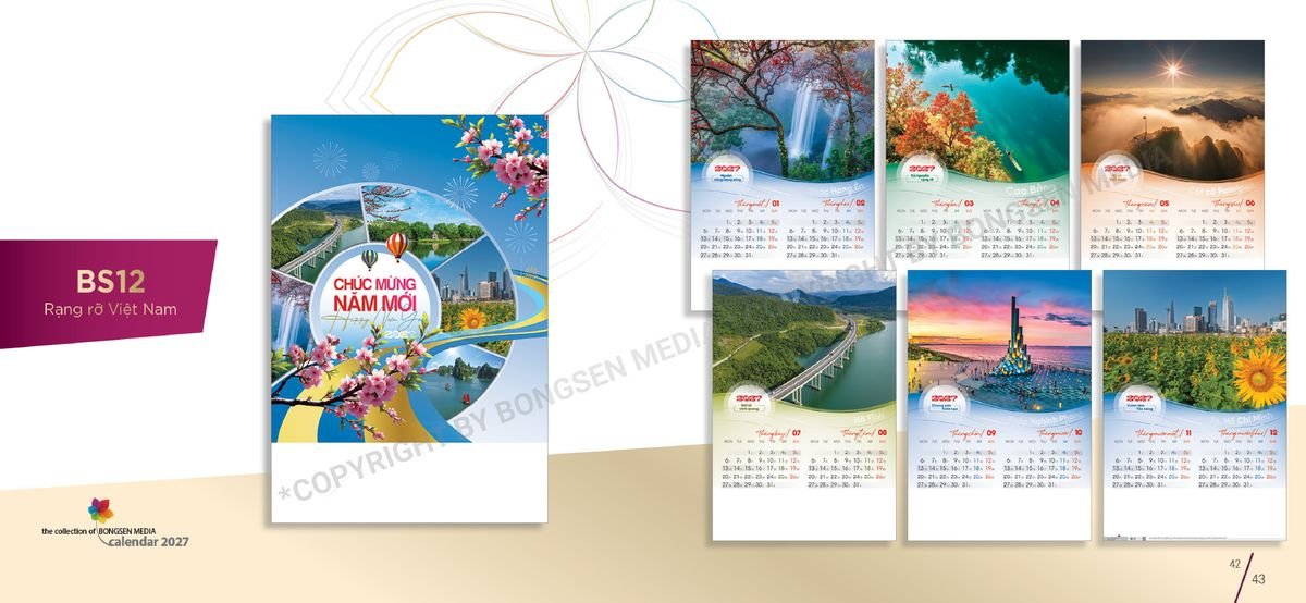 Lịch 7 Tờ Lò Xo 2027 BS22 Quà Tết Gia Đình Sum Vầy Ý Nghĩa Lịch 7 Tờ Lò Xo 2027 BS22 Quà Tết Gia Đình Sum Vầy Ý Nghĩa