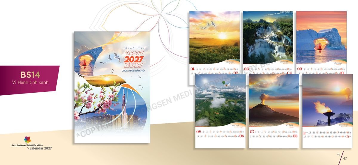 Lịch 7 Tờ Lò Xo 2027 BS24 Quà Tết Gia Đình Sum Vầy Ý Nghĩa Lịch 7 Tờ Lò Xo 2027 BS24 Quà Tết Gia Đình Sum Vầy Ý Nghĩa