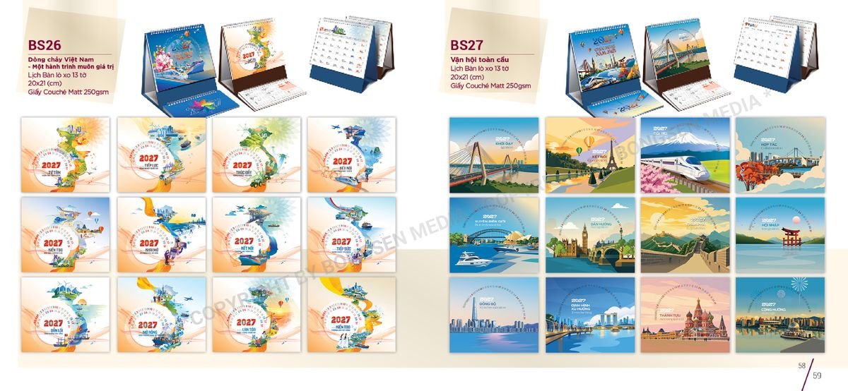 Lịch Để Bàn Nghệ Thuật 2027 BS30 Quà Tết Gia Đình Sum Vầy Ý Nghĩa Lịch Để Bàn Nghệ Thuật 2027 BS30 Quà Tết Gia Đình Sum Vầy Ý Nghĩa