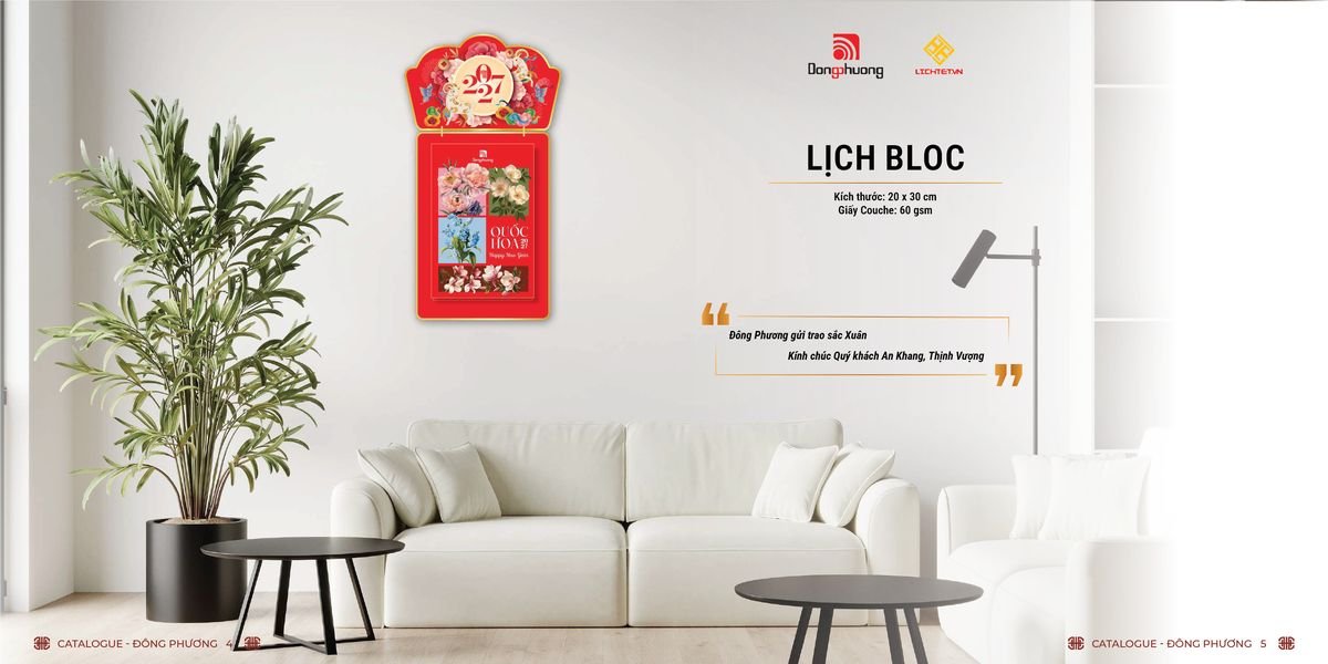 Lịch Bloc ĐP 2027 DP01 Quà Tết Gia Đình Sum Vầy Ý Nghĩa