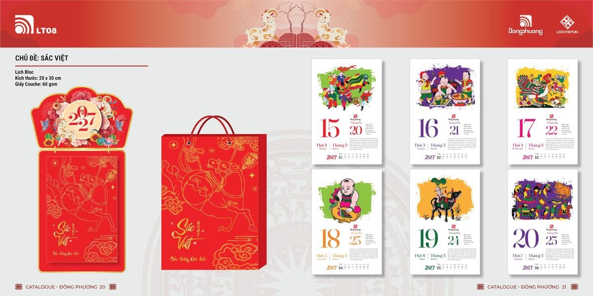 Lịch Bloc ĐP 2027 DP09 Quà Tết Gia Đình Sum Vầy Ý Nghĩa