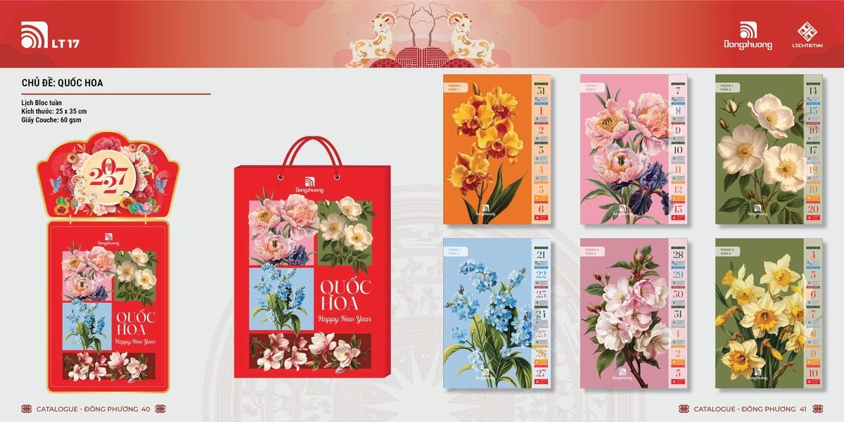 Lịch Bloc ĐP 2027 DP19 Quà Tết Gia Đình Sum Vầy Ý Nghĩa