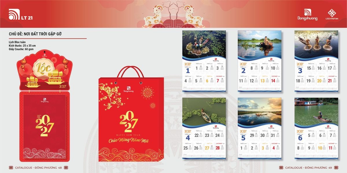 Lịch Bloc ĐP 2027 DP23 Quà Tết Gia Đình Sum Vầy Ý Nghĩa