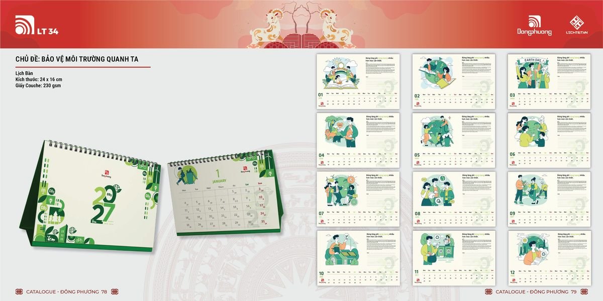 Lịch Bloc ĐP 2027 DP38 Quà Tết Gia Đình Sum Vầy Ý Nghĩa