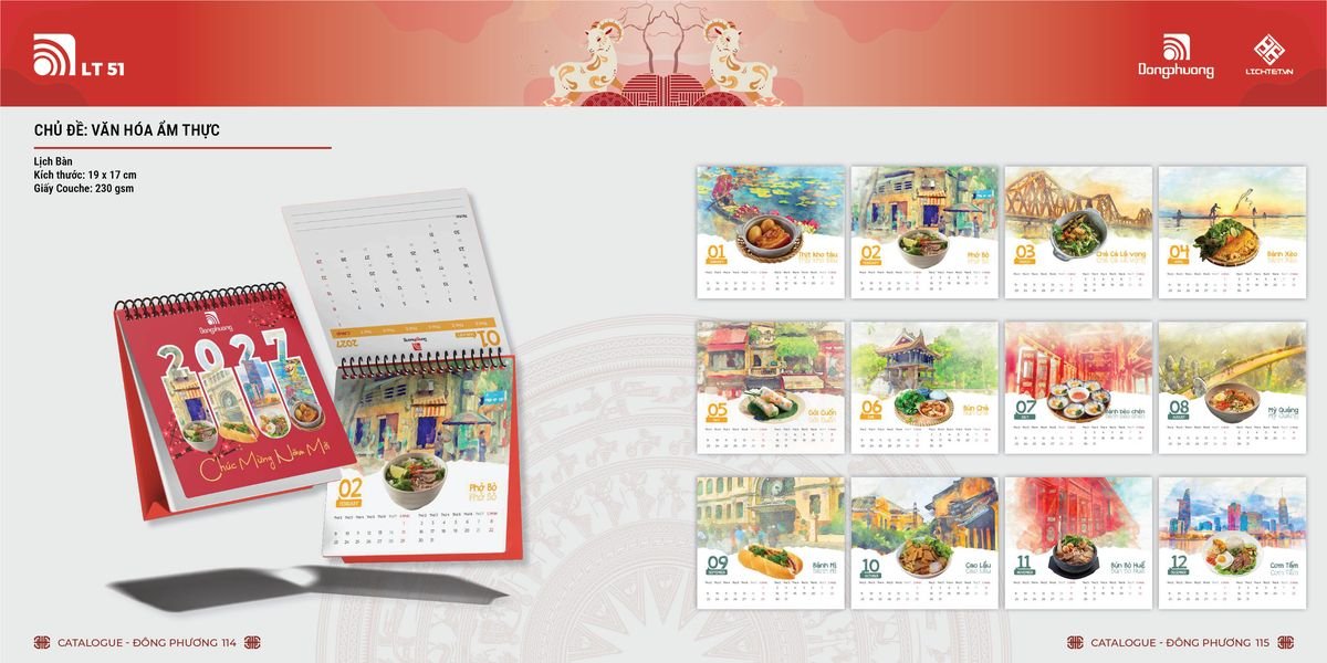 Lịch Bloc ĐP 2027 DP56 Quà Tết Gia Đình Sum Vầy Ý Nghĩa