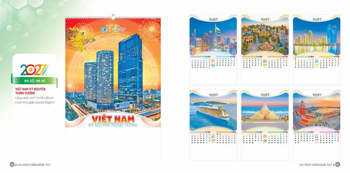 Lịch Bloc Hoa Niên 2027 ĐP DPHN32 Quà Tết Gia Đình Sum Vầy Ý Nghĩa