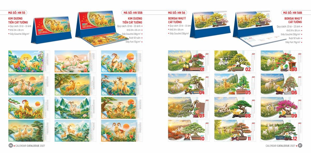 Lịch Bloc Hoa Niên 2027 Đông Phương DPHN42 Quà Tết Gia Đình Sum Vầy Ý Nghĩa