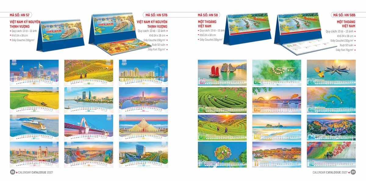 Lịch Bloc Hoa Niên 2027 ĐP DPHN43 Quà Tết Gia Đình Sum Vầy Ý Nghĩa