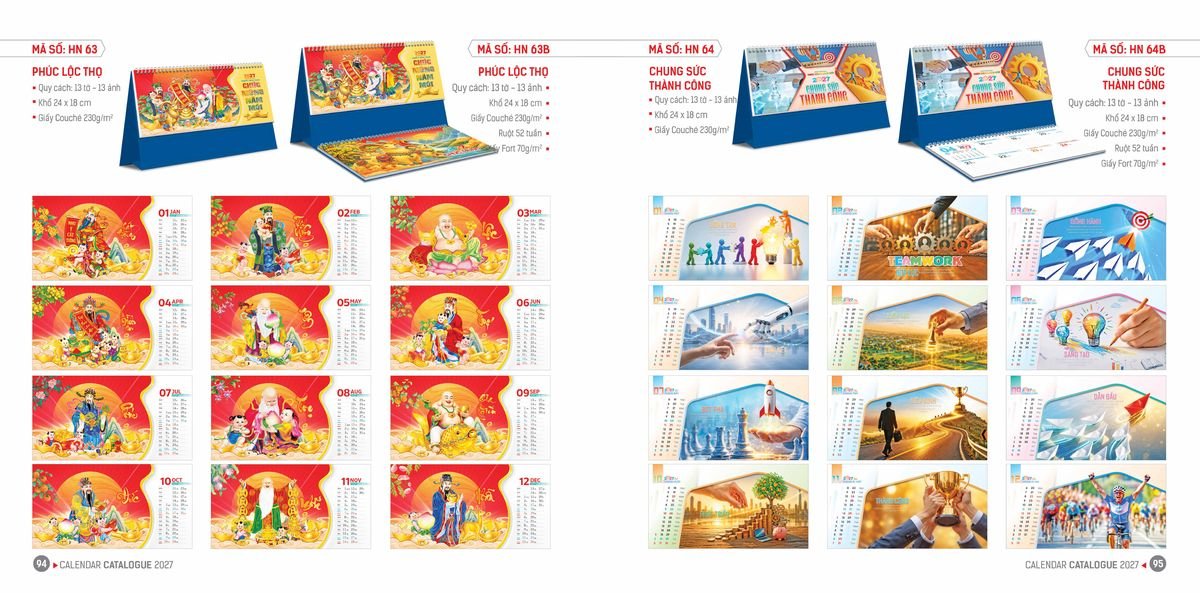 Lịch Bloc Hoa Niên 2027 ĐP DPHN46 Quà Tết Gia Đình Sum Vầy Ý Nghĩa