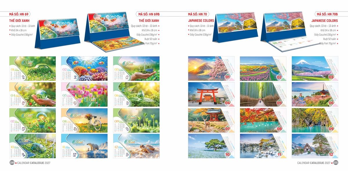 Lịch Bloc Hoa Niên 2027 Đông Phương DPHN49 Quà Tết Gia Đình Sum Vầy Ý Nghĩa
