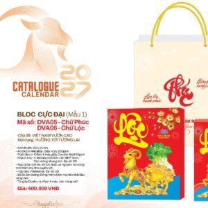 Lịch Bloc Cực Đại 2027 DVA Mẫu DVA06 (25 x 35cm) Quà Tết Gia Đình Sum Vầy Ý Nghĩa in logo doanh nghiệp quà tặng Tết tại Quà Tặng Gia Dụng VN