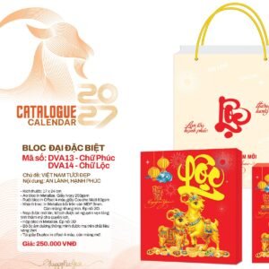 Lịch Bloc Đại Đặc Biệt 2027 DVA Mẫu DVA14 (17 x 24cm) Quà Tết Gia Đình Sum Vầy Ý Nghĩa in logo doanh nghiệp quà tặng Tết tại Quà Tặng Gia Dụng VN