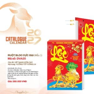 Lịch Bloc Cực Đại 2027 DVA Mẫu DVA20 - Thuận Buồm Xuôi Gió (25 x 35cm) Quà Tết Gia Đình Sum Vầy Ý Nghĩa in logo doanh nghiệp quà tặng Tết tại Quà Tặng Gia Dụng VN