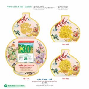 Lịch Bìa Treo 2027 HBT Mẫu HBT107 (13 x 19cm) Quà Tết Gia Đình Sum Vầy Ý Nghĩa in logo doanh nghiệp quà tặng Tết tại Quà Tặng Gia Dụng VN
