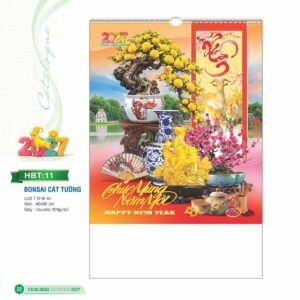 Lịch Bloc 2027 HBT Mẫu HBT11 (29 x 41 cm) Quà Tết Gia Đình Sum Vầy Ý Nghĩa in logo doanh nghiệp quà tặng Tết tại Quà Tặng Gia Dụng VN