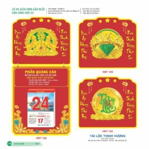Lịch Bloc Siêu Đại 2027 HBT Mẫu HBT161 (30 x 60cm) Quà Tết Gia Đình Sum Vầy Ý Nghĩa in logo doanh nghiệp quà tặng Tết tại Quà Tặng Gia Dụng VN