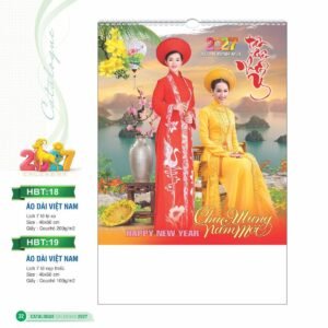 Lịch Bloc 2027 HBT Mẫu HBT19 (29 x 41 cm) Quà Tết Gia Đình Sum Vầy Ý Nghĩa in logo doanh nghiệp quà tặng Tết tại Quà Tặng Gia Dụng VN