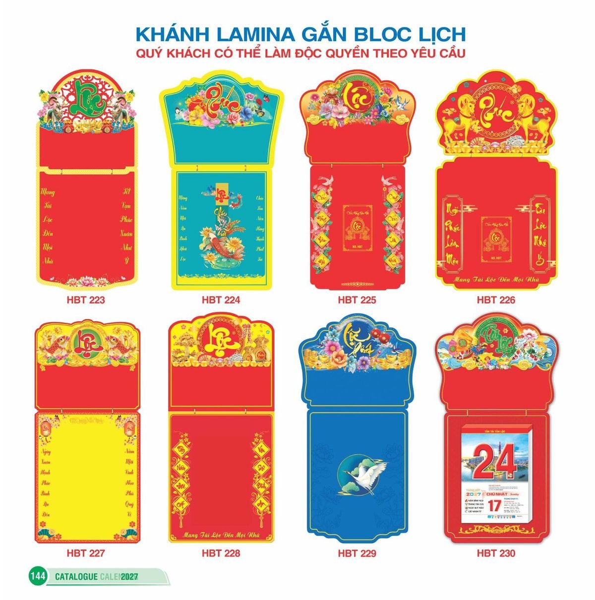 Lịch Bìa Treo 2027 HBT Mẫu HBT231 (40 x 62 cm) Quà Tết Gia Đình Sum Vầy Ý Nghĩa Lịch Bìa Treo 2027 HBT Mẫu HBT231 (40 x 62 cm) Quà Tết Gia Đình Sum Vầy Ý Nghĩa in logo doanh nghiệp quà tặng Tết tại Quà Tặng Gia Dụng VN