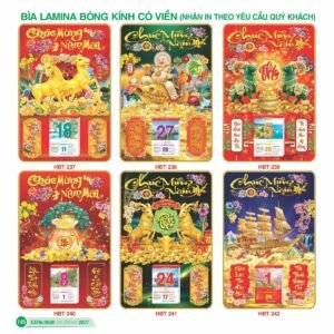 Lịch Bìa Treo 2027 HBT Mẫu HBT237 (29 x 41 cm) Quà Tết Gia Đình Sum Vầy Ý Nghĩa in logo doanh nghiệp quà tặng Tết tại Quà Tặng Gia Dụng VN