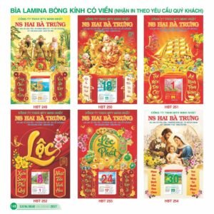 Lịch Bìa Treo 2027 HBT Mẫu HBT255 (48 x 78 cm) Quà Tết Gia Đình Sum Vầy Ý Nghĩa in logo doanh nghiệp quà tặng Tết tại Quà Tặng Gia Dụng VN