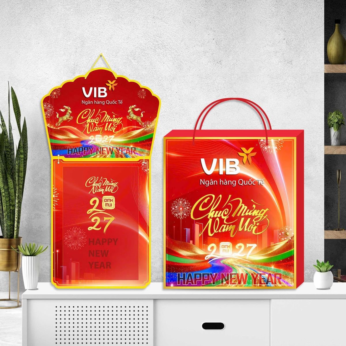 Lịch Khánh Gỗ Lamina 2 Đầu 2027 LM2D_061 - Quà Tặng Gia Dụng