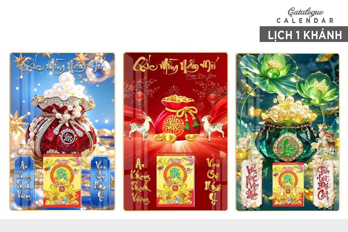 Lịch Gỗ Lamina Cao Cấp 40x60cm 2027 LM406_024 - Quà Tặng Gia Dụng