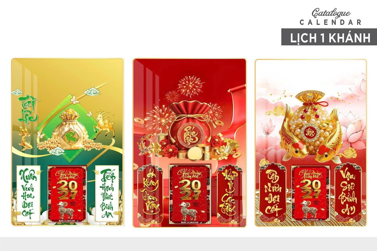 Lịch Gỗ Lamina Cao Cấp 40x60cm 2027 LM406_029 - Quà Tặng Gia Dụng