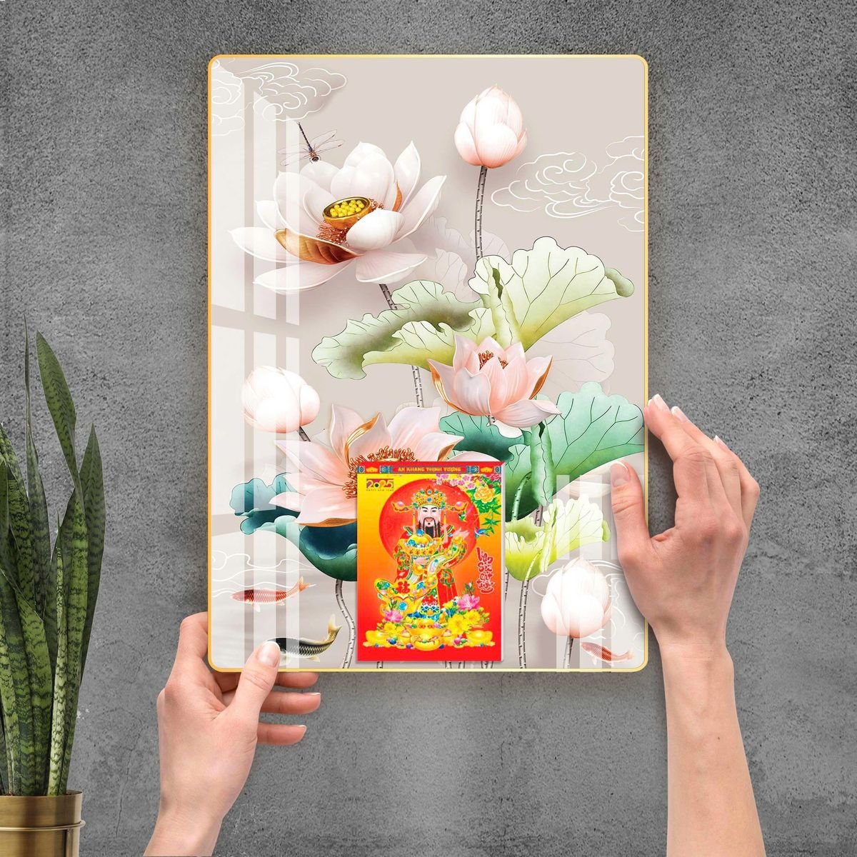 Lịch Gỗ Lamina Cao Cấp 40x60cm 2027 LM406_092 - Quà Tặng Gia Dụng