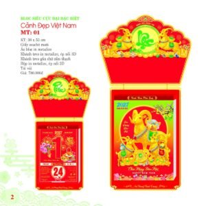 Lịch Bloc Siêu Cực Đại 2027 MT Mẫu MT01 (38 x 53cm) Quà Tết Gia Đình Sum Vầy Ý Nghĩa in logo doanh nghiệp quà tặng Tết tại Quà Tặng Gia Dụng VN
